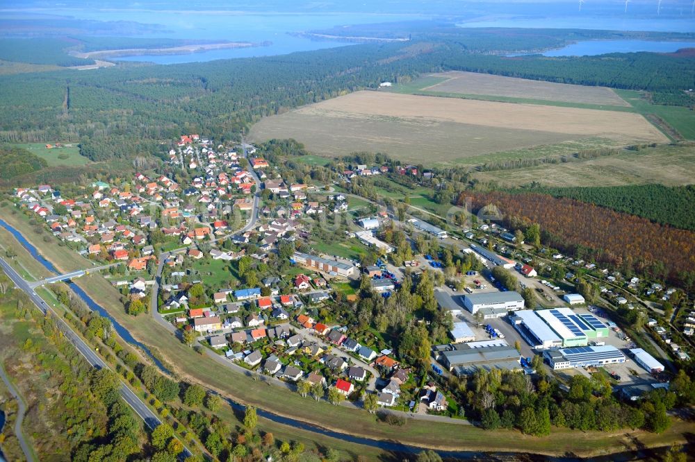 Kleinkoschen von oben - Dorf - Ansicht in Kleinkoschen im Bundesland Brandenburg, Deutschland