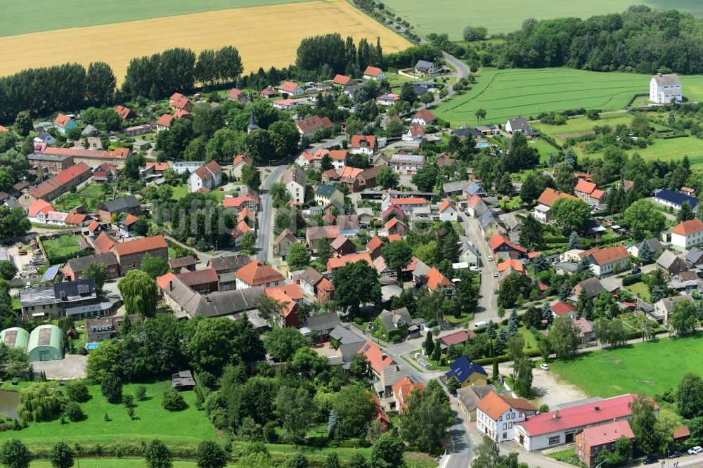 Luftbild Kloster Gröningen - Dorf - Ansicht von Kloster Gröningen im Bundesland Sachsen-Anhalt