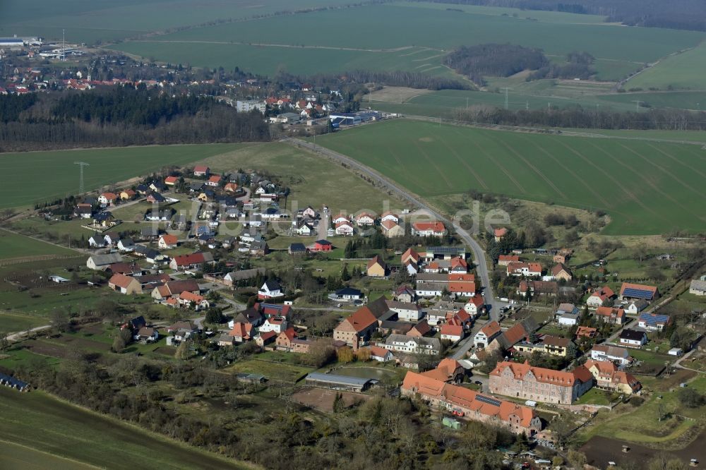 Klosterrode aus der Vogelperspektive: Dorf - Ansicht von Klosterrode im Bundesland Sachsen-Anhalt