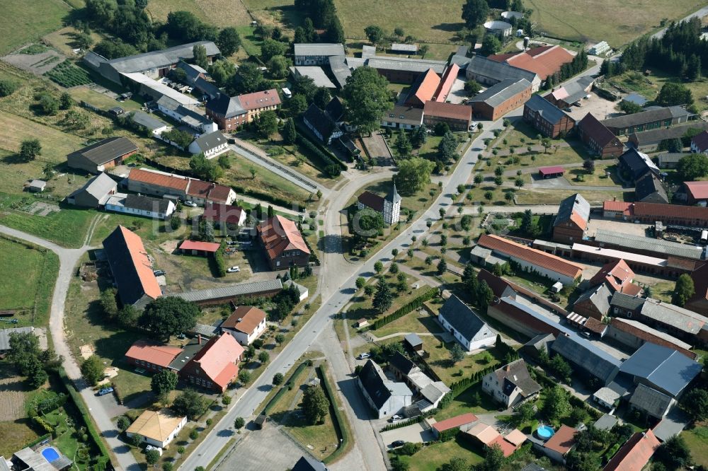 Luftaufnahme Klötze - Dorf - Ansicht von Klötze im Bundesland Sachsen-Anhalt