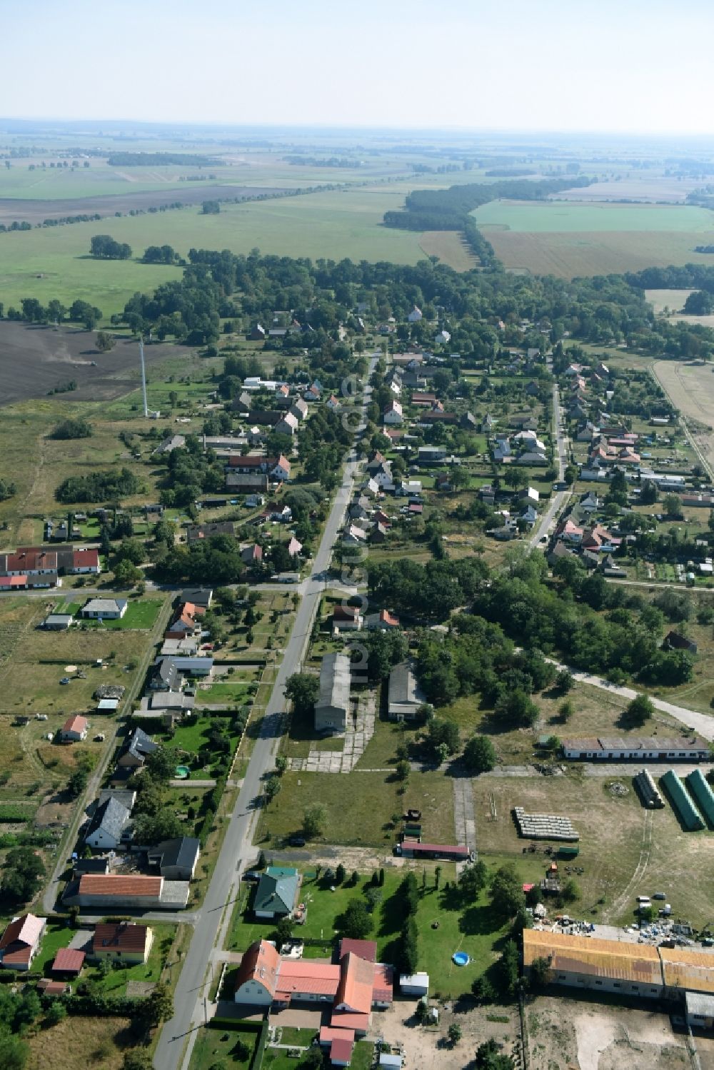 Luftbild Kotzen - Dorf - Ansicht von Kotzen im Bundesland Brandenburg