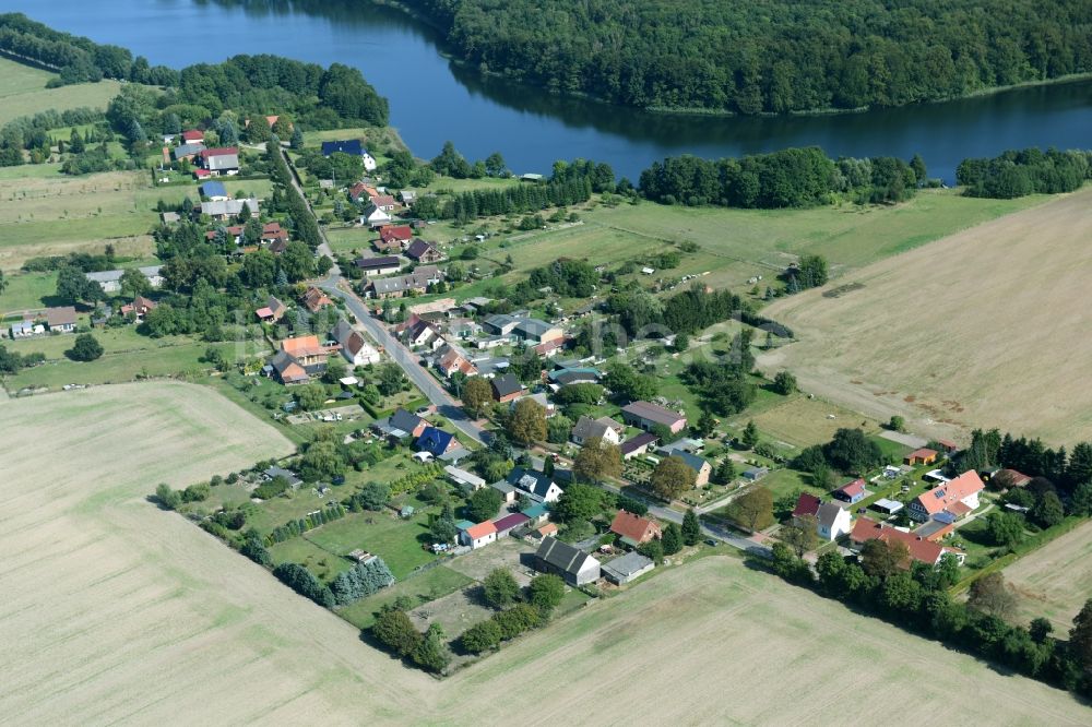 Luftbild Kritzow - Dorf - Ansicht von Kritzow im Bundesland Mecklenburg-Vorpommern