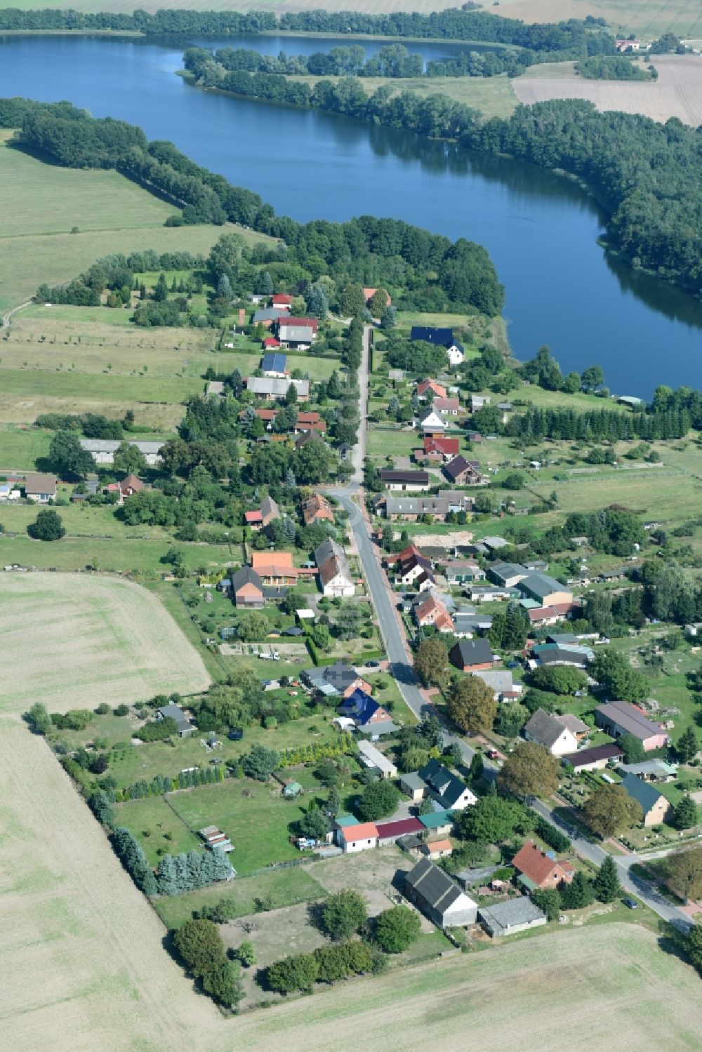 Kritzow von oben - Dorf - Ansicht von Kritzow im Bundesland Mecklenburg-Vorpommern