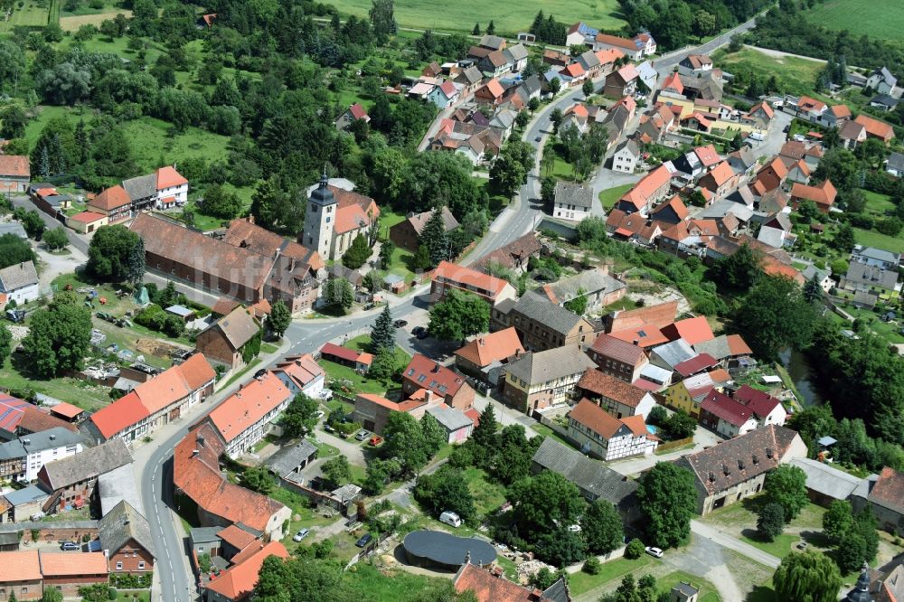 Krottdorf aus der Vogelperspektive: Dorf - Ansicht von Krottdorf im Bundesland Sachsen-Anhalt