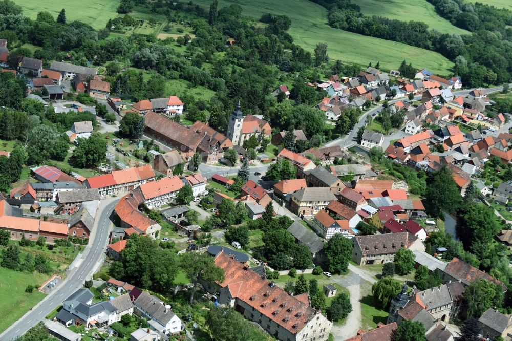 Luftbild Krottdorf - Dorf - Ansicht von Krottdorf im Bundesland Sachsen-Anhalt