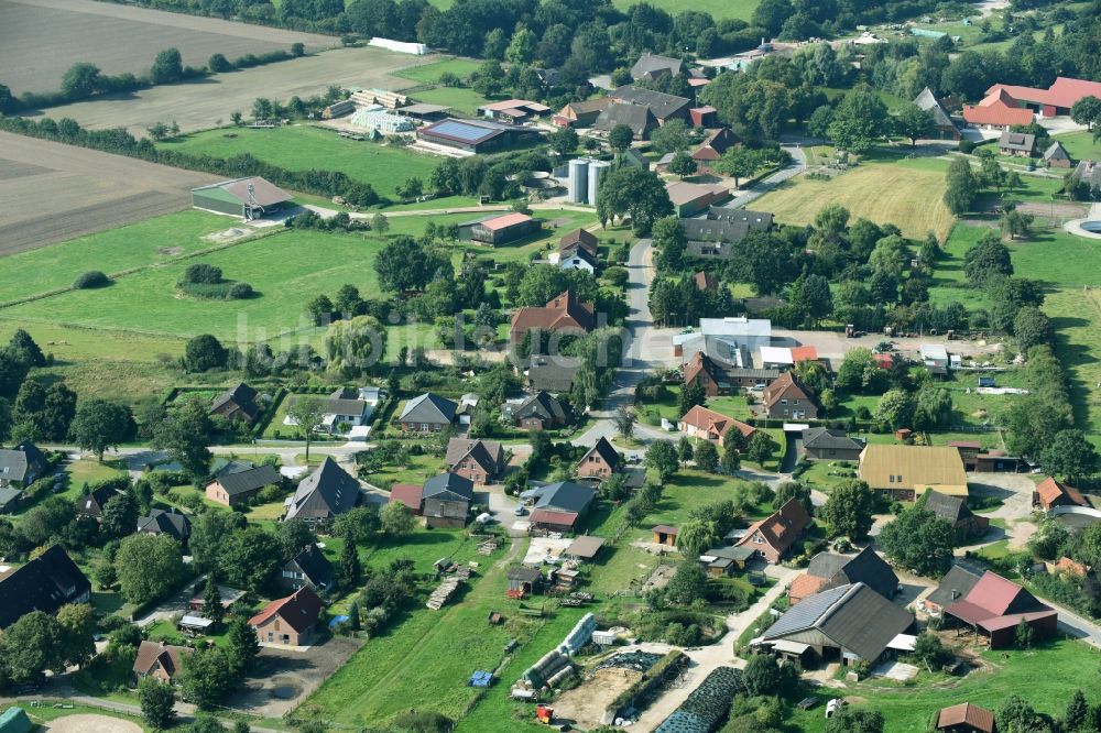 Krukow von oben - Dorf - Ansicht von Krukow im Bundesland Schleswig-Holstein