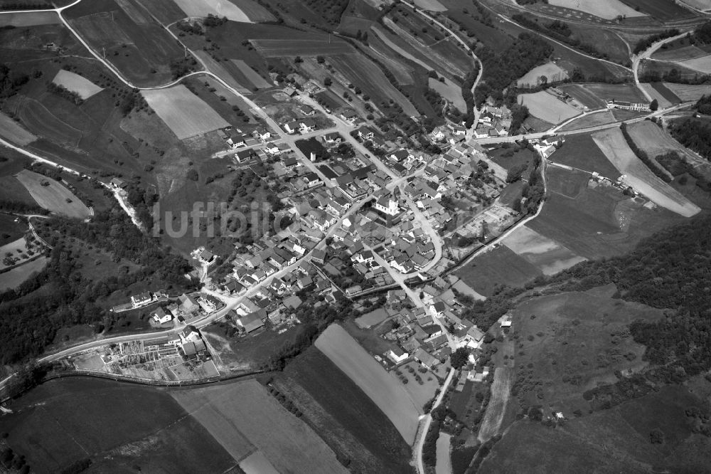 Luftbild Krum - Dorf - Ansicht von Krum im Bundesland Bayern