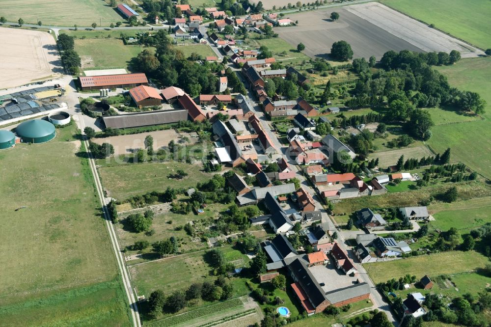 Käthen von oben - Dorf - Ansicht von Käthen im Bundesland Sachsen-Anhalt