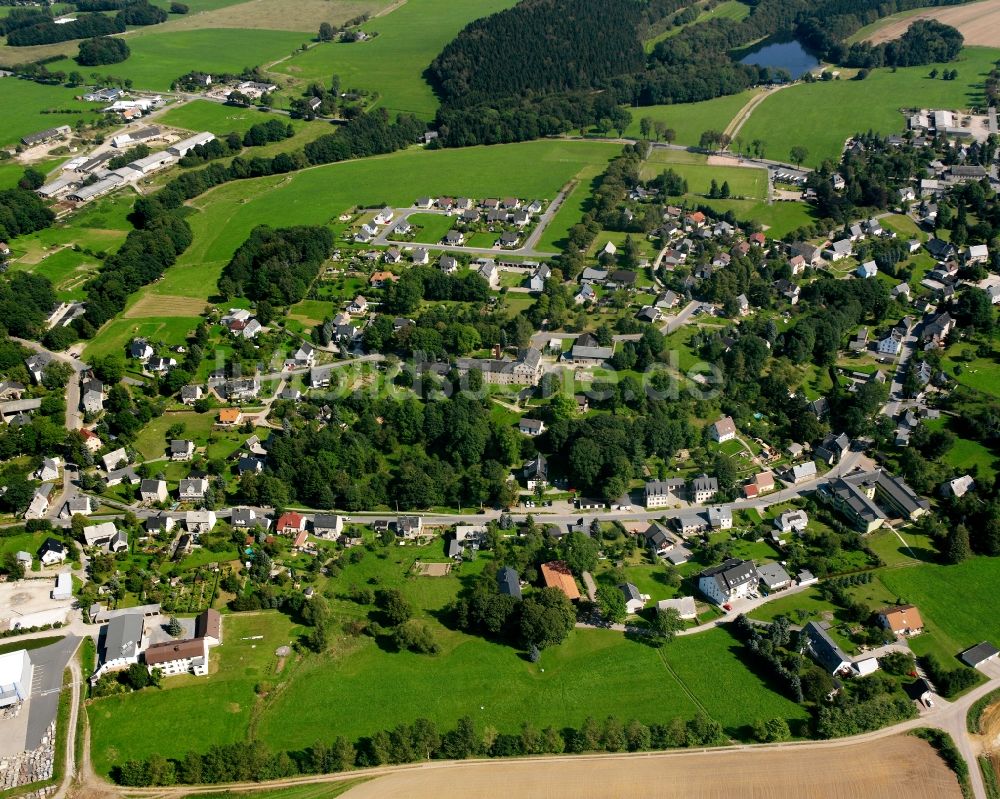 Luftbild Langenau - Dorf - Ansicht in Langenau im Bundesland Sachsen, Deutschland