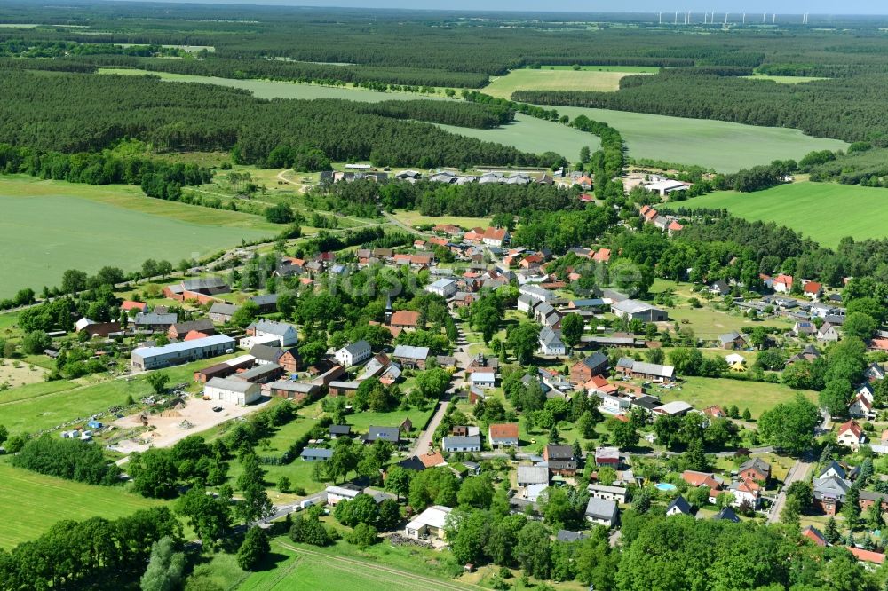 Luftbild Lanz - Dorf - Ansicht in Lanz im Bundesland Brandenburg, Deutschland