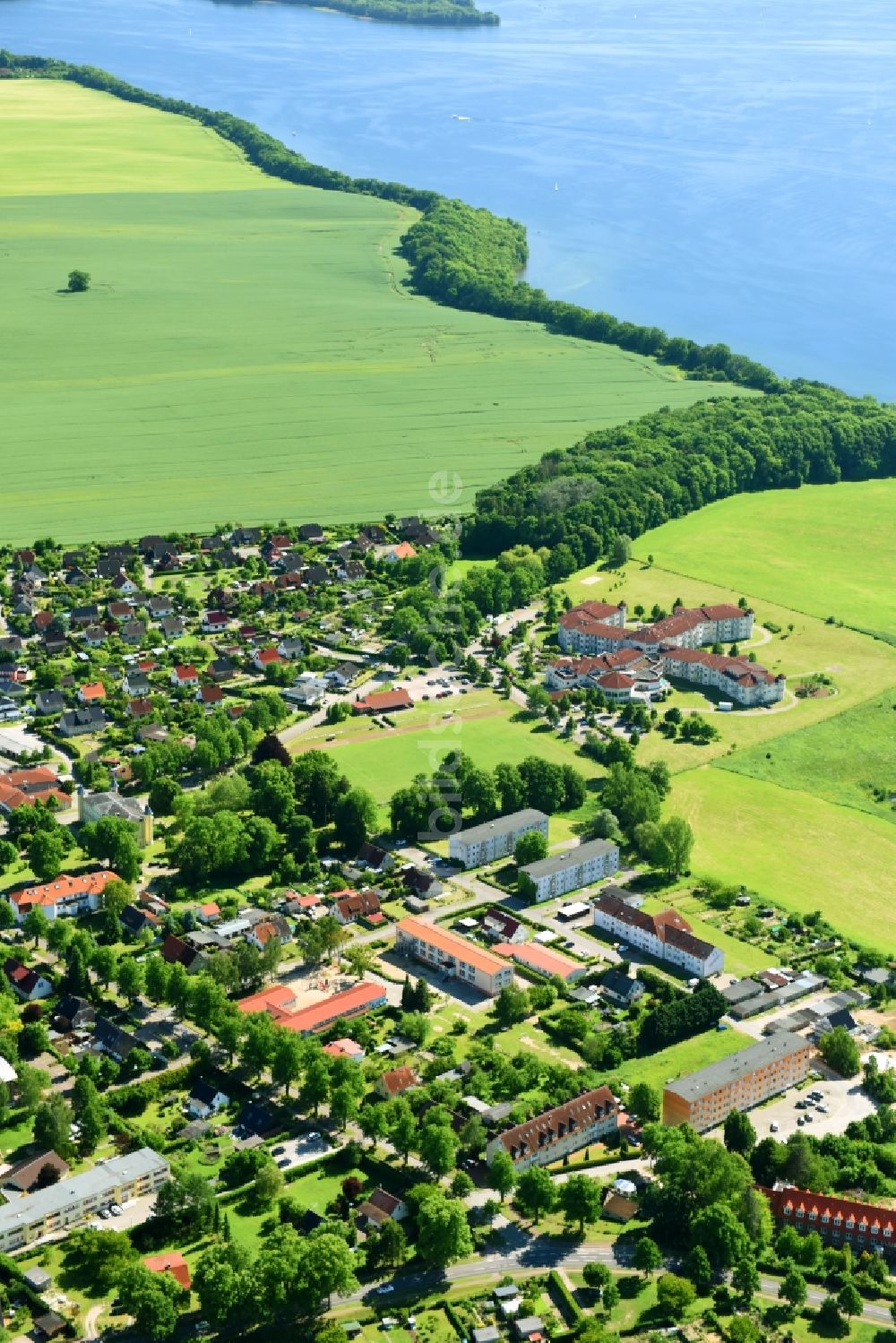 Leezen von oben - Dorf - Ansicht in Leezen im Bundesland Mecklenburg-Vorpommern, Deutschland