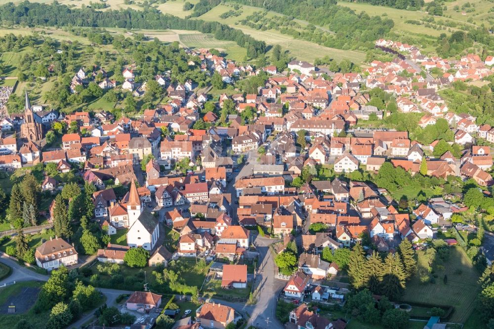 Luftaufnahme Lembach - Dorf - Ansicht in Lembach in Grand Est, Frankreich