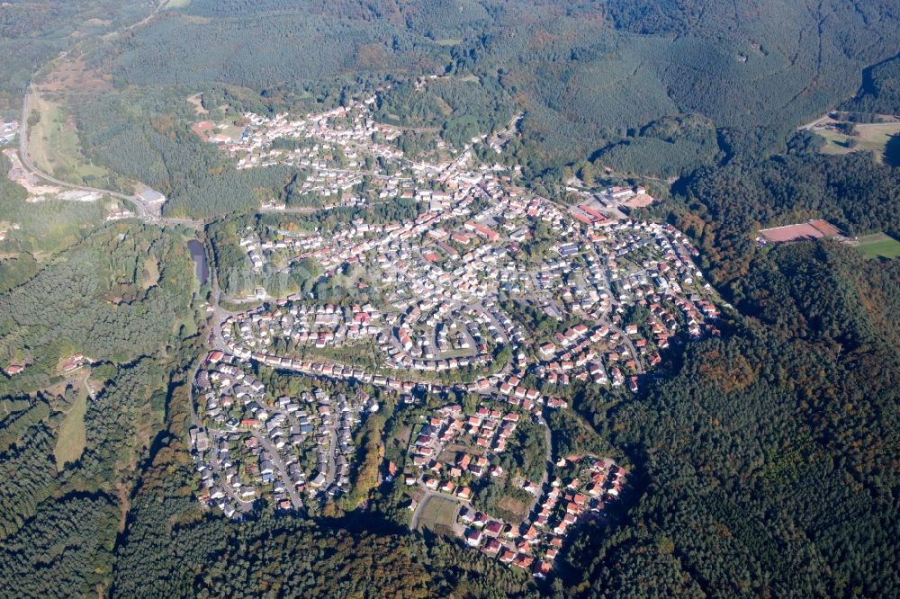 Lemberg von oben - Dorf - Ansicht in Lemberg im Bundesland Rheinland-Pfalz