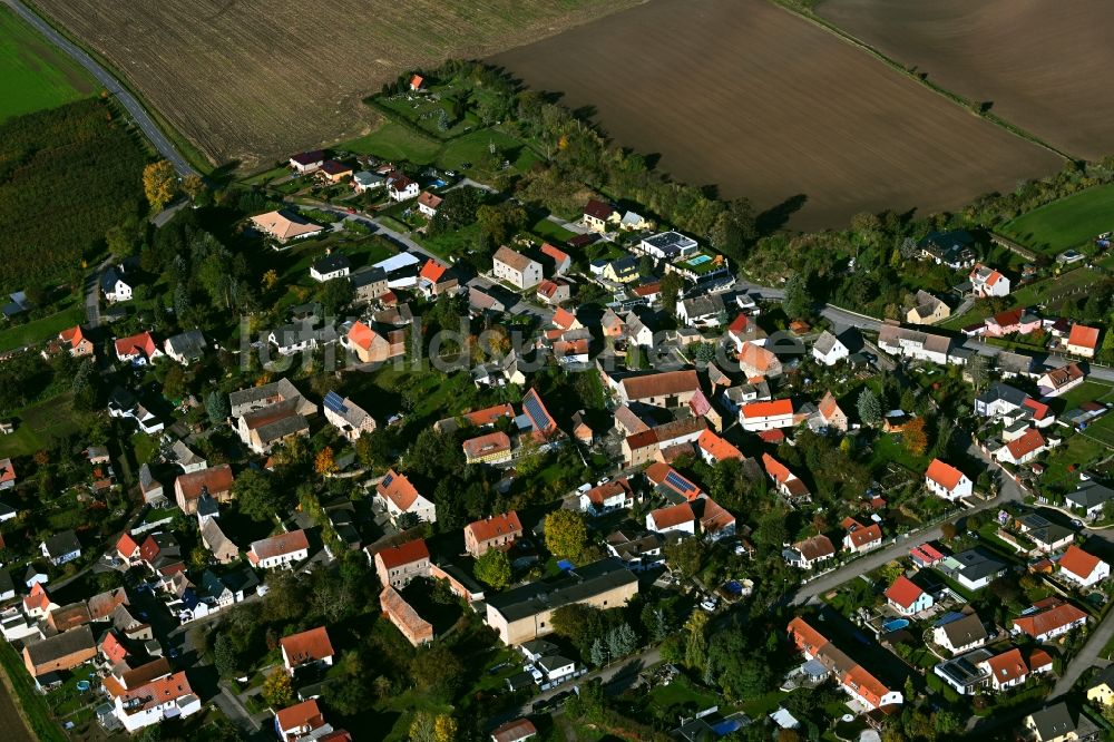 Liedersdorf von oben - Dorf - Ansicht in Liedersdorf im Bundesland Sachsen-Anhalt, Deutschland