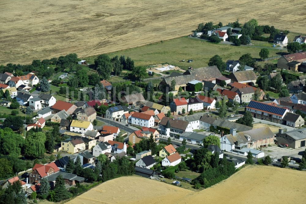 Liemehna von oben - Dorf - Ansicht von Liemehna im Bundesland Sachsen