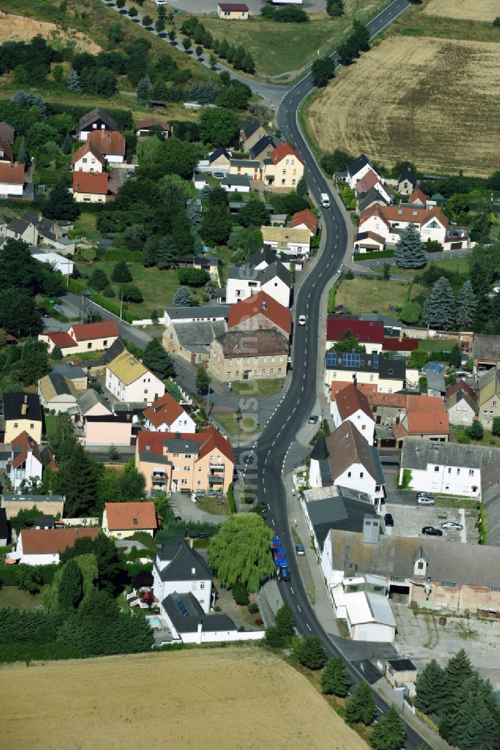 Luftbild Liemehna - Dorf - Ansicht von Liemehna im Bundesland Sachsen