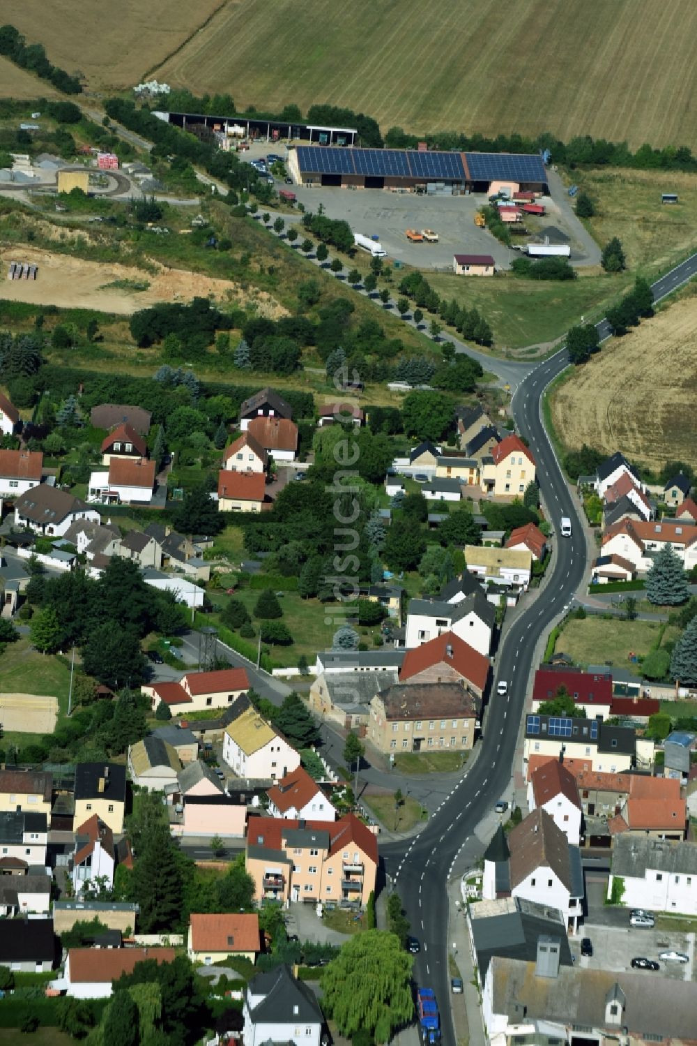 Luftaufnahme Liemehna - Dorf - Ansicht von Liemehna im Bundesland Sachsen