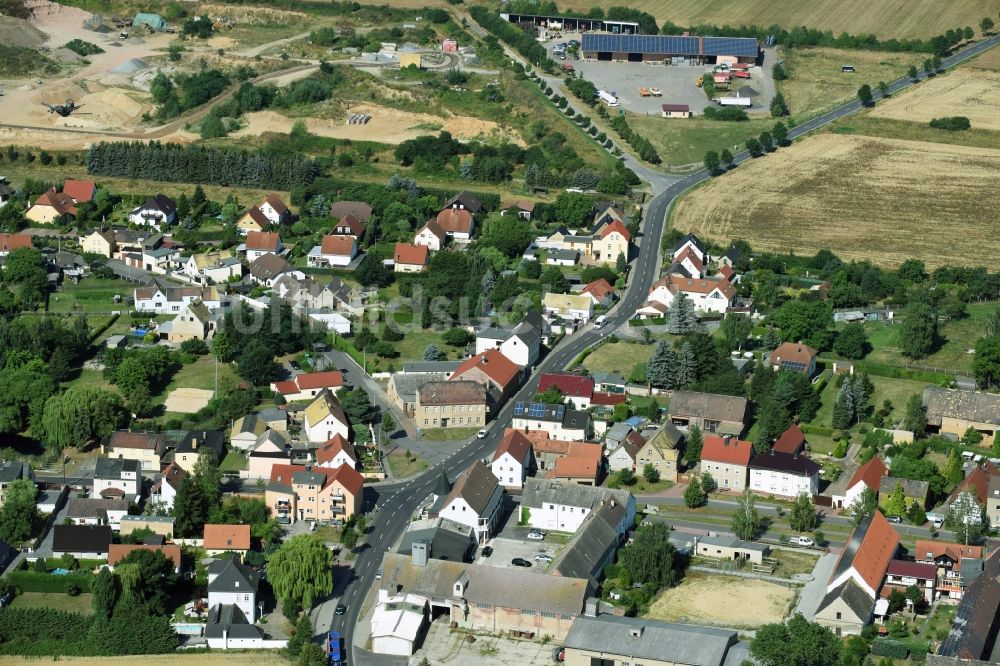 Liemehna von oben - Dorf - Ansicht von Liemehna im Bundesland Sachsen