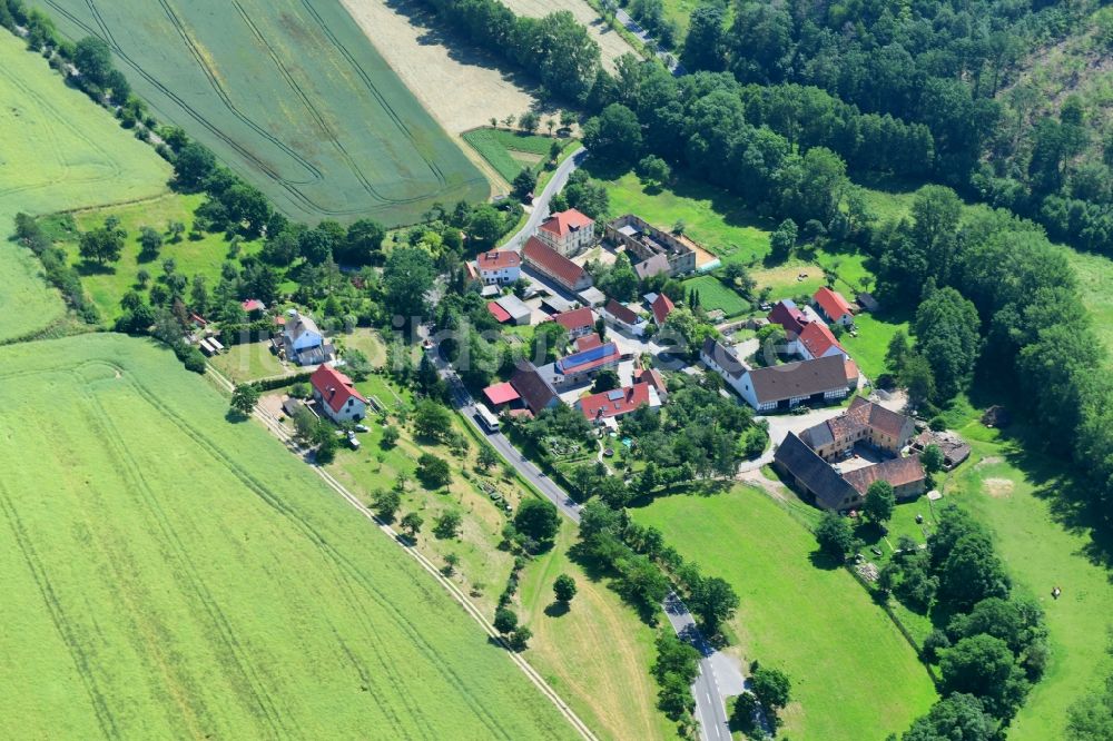 Lindenberg von oben - Dorf - Ansicht in Lindenberg im Bundesland Sachsen-Anhalt, Deutschland