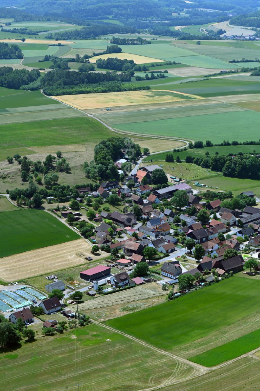 Luftbild Lochau - Dorf - Ansicht in Lochau im Bundesland Bayern, Deutschland