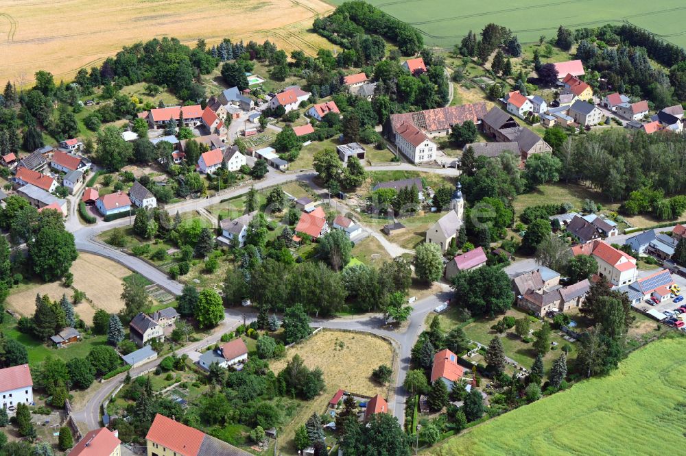 Zeitz von oben - Dorf - Ansicht in Loitsch im Bundesland Sachsen-Anhalt, Deutschland