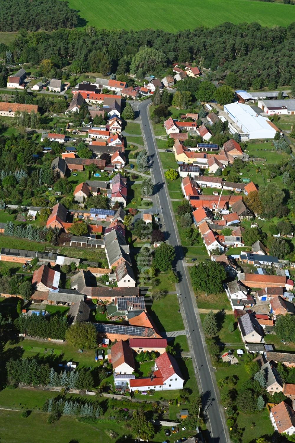 Luftbild Malitschkendorf - Dorf - Ansicht in Malitschkendorf im Bundesland Brandenburg, Deutschland