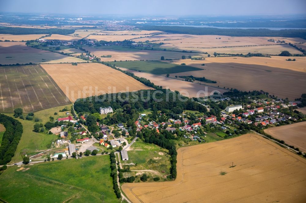 Penzlin von oben - Dorf - Ansicht von Mallin in Penzlin im Bundesland Mecklenburg-Vorpommern