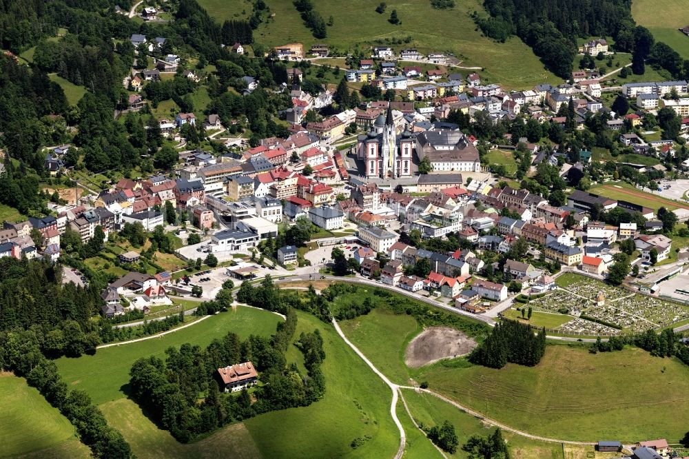 Luftbild Mariazell - Dorf - Ansicht in Mariazell in Steiermark, Österreich