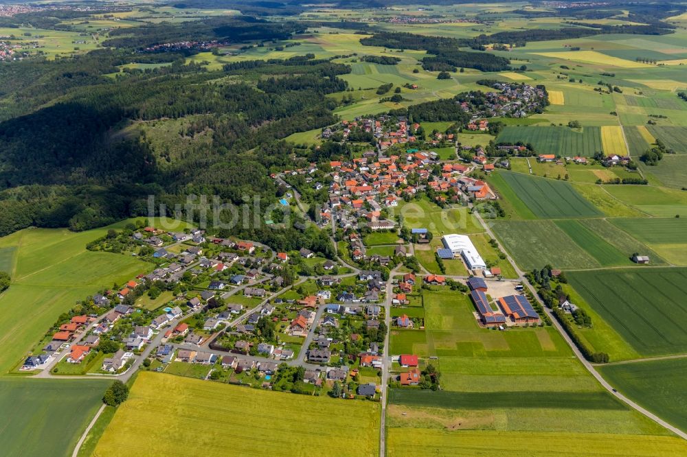 Luftbild Marienhagen - Dorf - Ansicht in Marienhagen im Bundesland Hessen, Deutschland