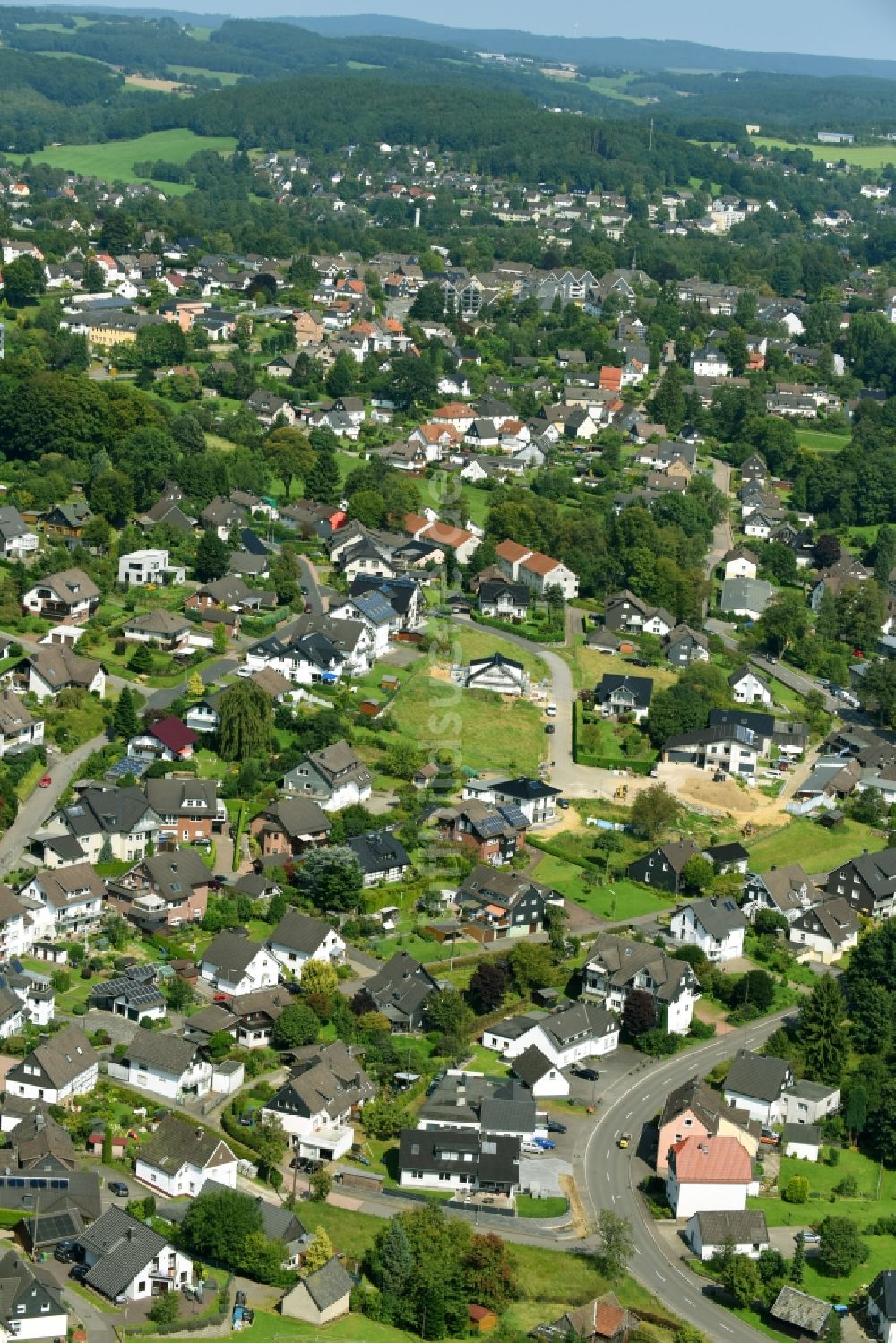 Luftbild Marienheide - Dorf - Ansicht in Marienheide im Bundesland Nordrhein-Westfalen, Deutschland