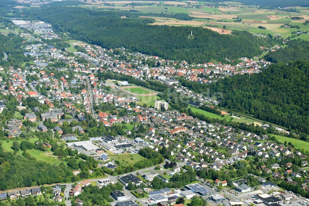 Marsberg aus der Vogelperspektive: Dorf - Ansicht in Marsberg im Bundesland Nordrhein-Westfalen, Deutschland