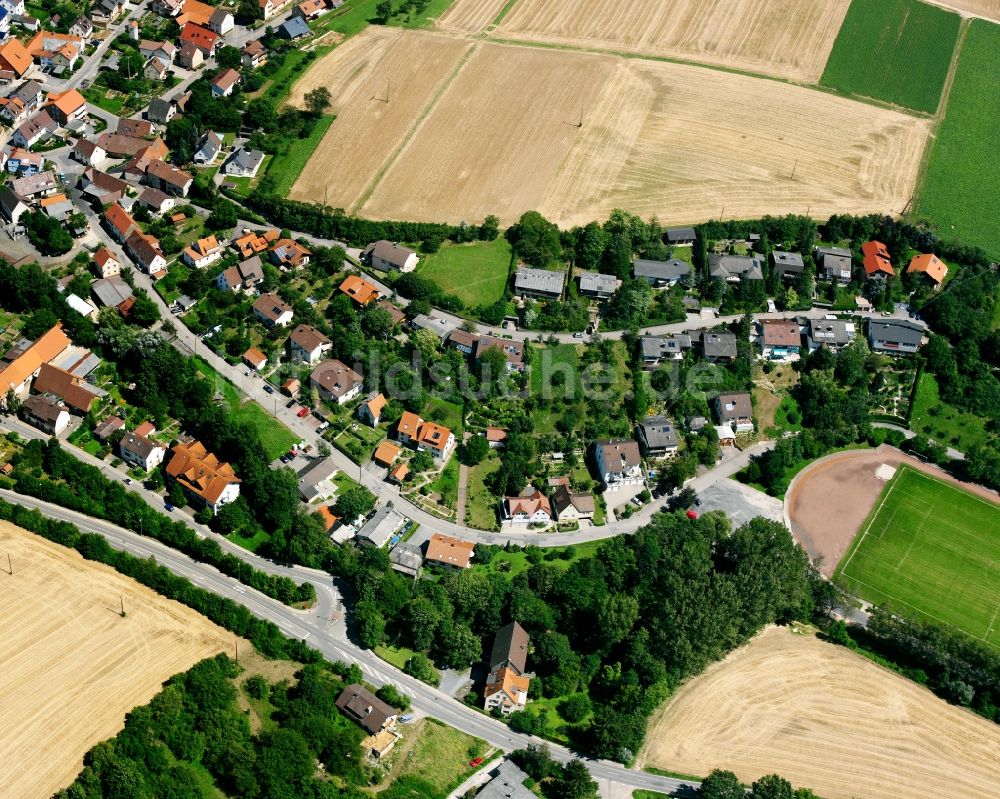 Luftbild Massenbach - Dorf - Ansicht in Massenbach im Bundesland Baden-Württemberg, Deutschland