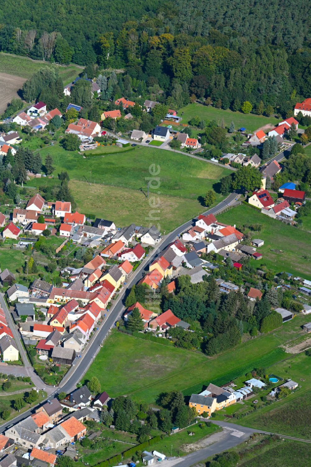 Luftbild Medewitz - Dorf - Ansicht in Medewitz im Bundesland Brandenburg, Deutschland