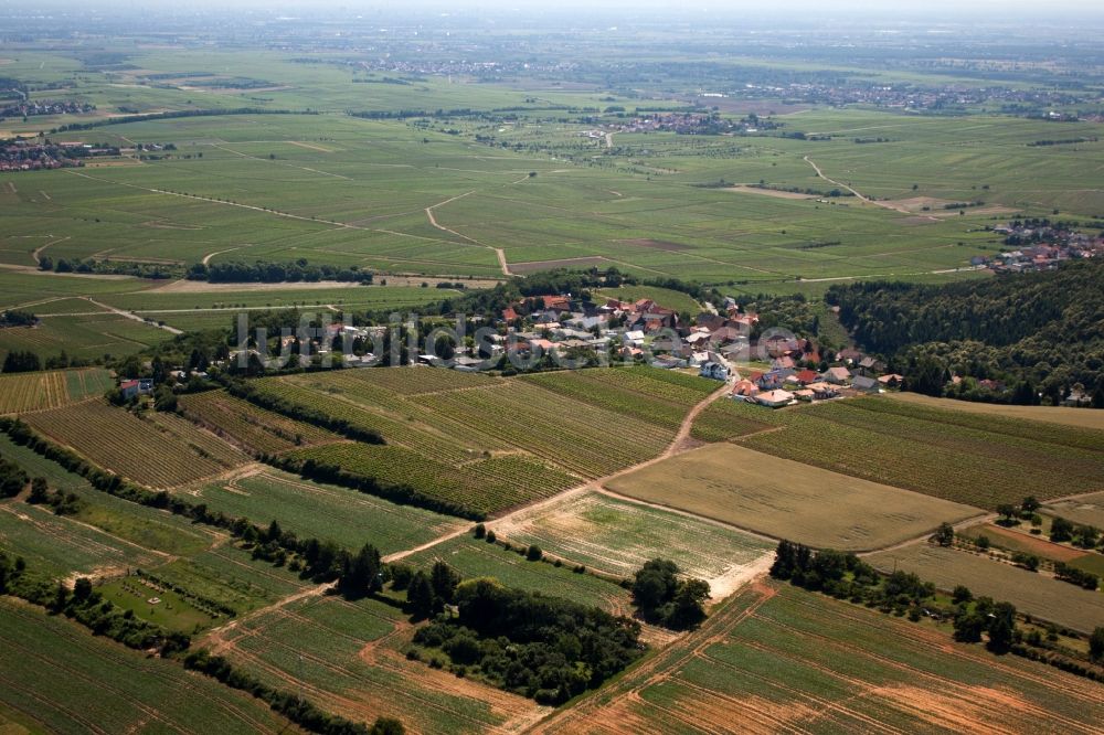 Mertesheim von oben - Dorf - Ansicht in Mertesheim im Bundesland Rheinland-Pfalz