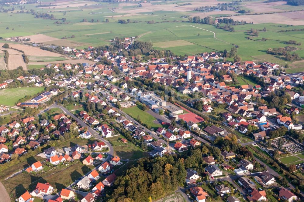 Mühlheim an der Donau von oben - Dorf - Ansicht in Mühlheim an der Donau im Bundesland Baden-Württemberg, Deutschland