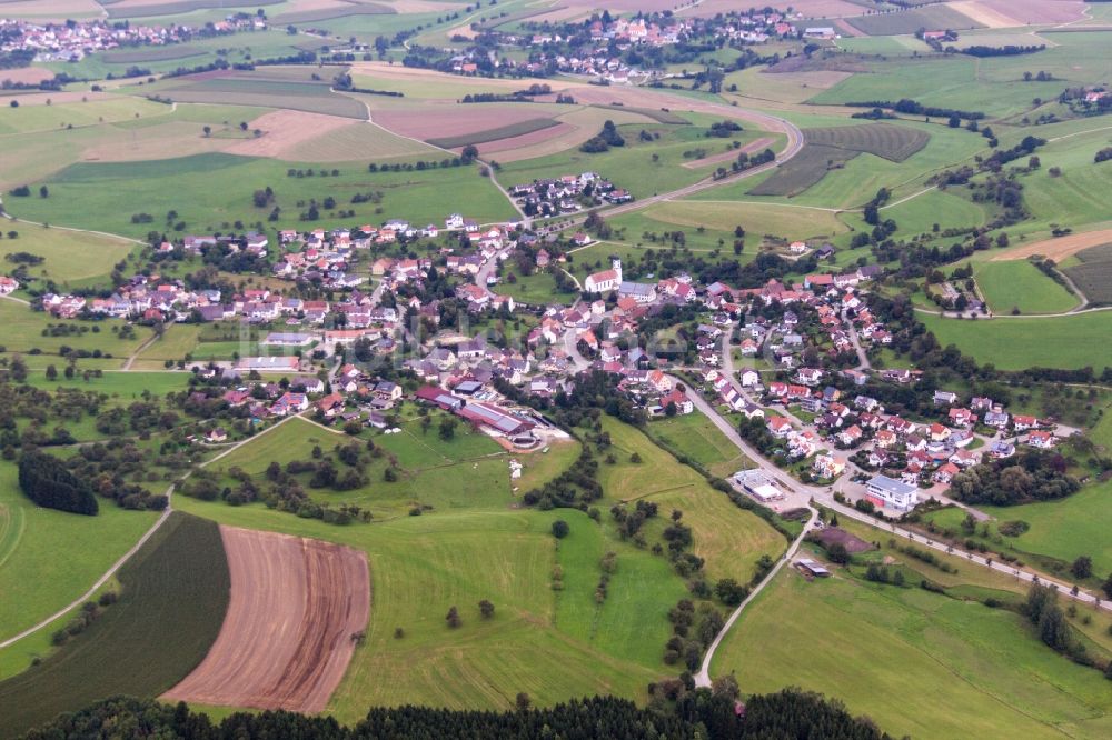 Luftbild Mühlingen - Dorf - Ansicht in Mühlingen im Bundesland Baden-Württemberg, Deutschland