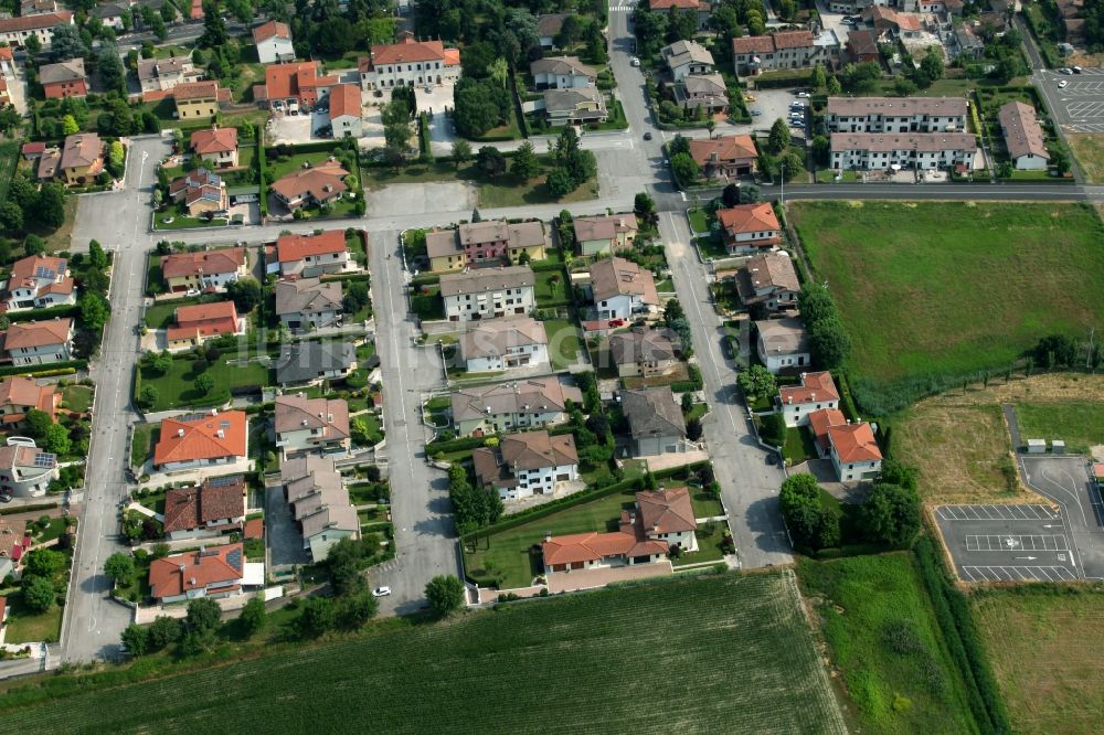 Luftbild Minerbe - Dorf - Ansicht in Minerbe in Venetien, Italien