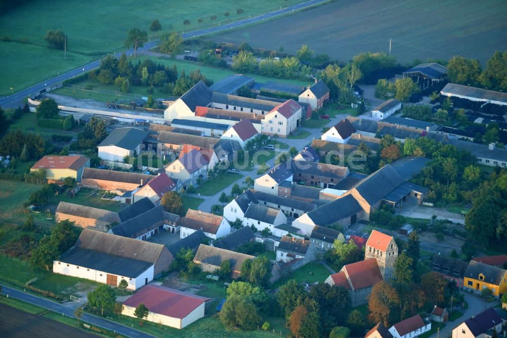 Moritz aus der Vogelperspektive: Dorf - Ansicht in Moritz im Bundesland Sachsen-Anhalt, Deutschland