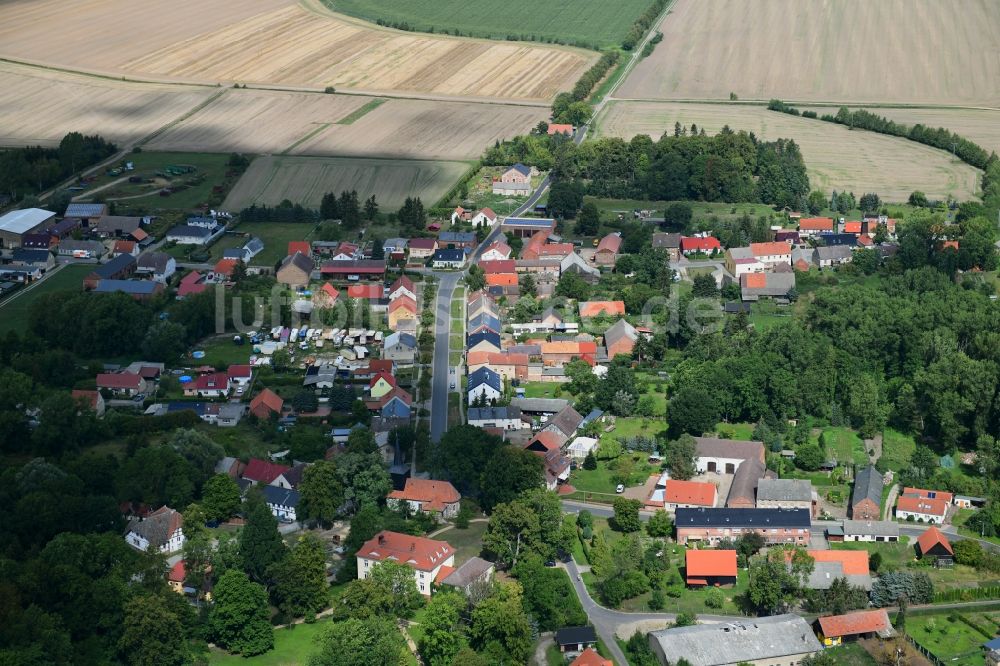 Luftbild Nackel - Dorf - Ansicht in Nackel im Bundesland Brandenburg, Deutschland