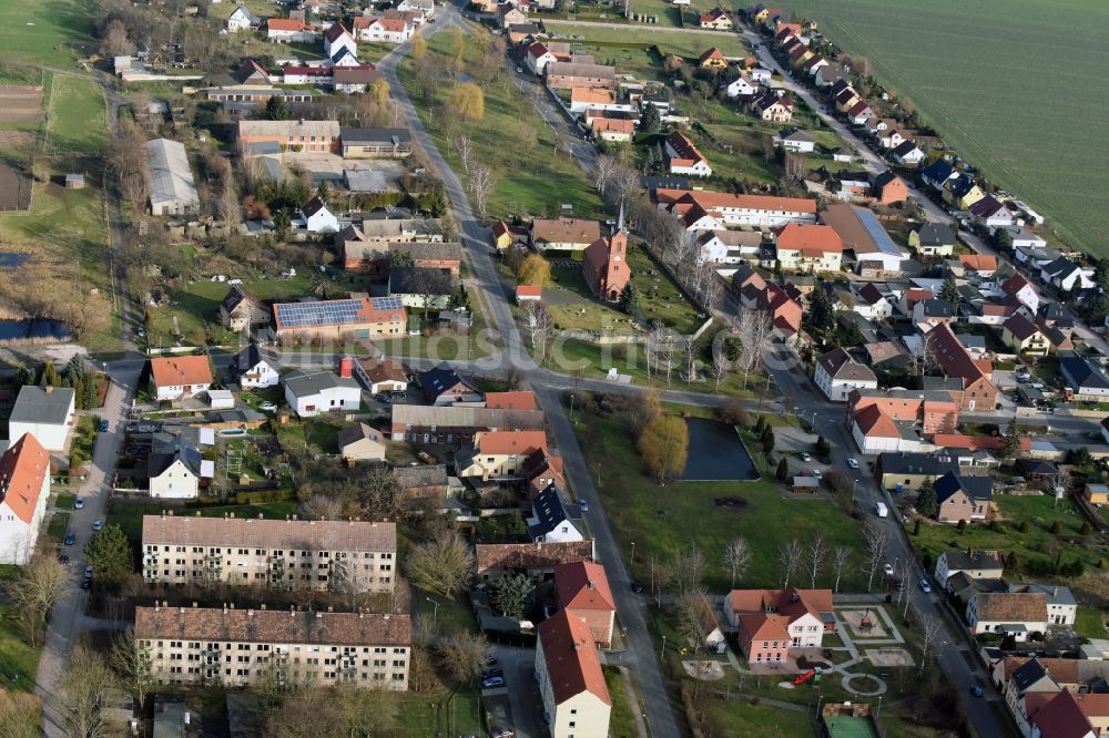 Luftbild Zschepplin - Dorf - Ansicht von Naundorf im Bundesland Sachsen