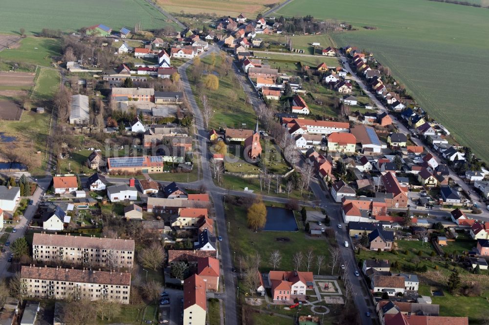 Luftaufnahme Zschepplin - Dorf - Ansicht von Naundorf im Bundesland Sachsen