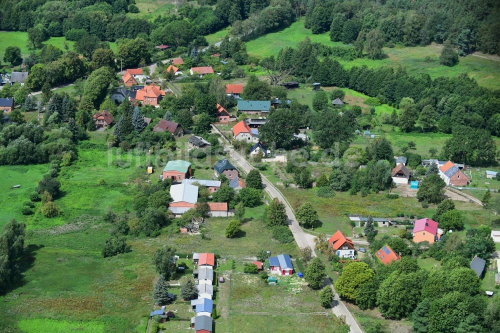 Luftbild Nausdorf - Dorf - Ansicht in Nausdorf im Bundesland Brandenburg, Deutschland