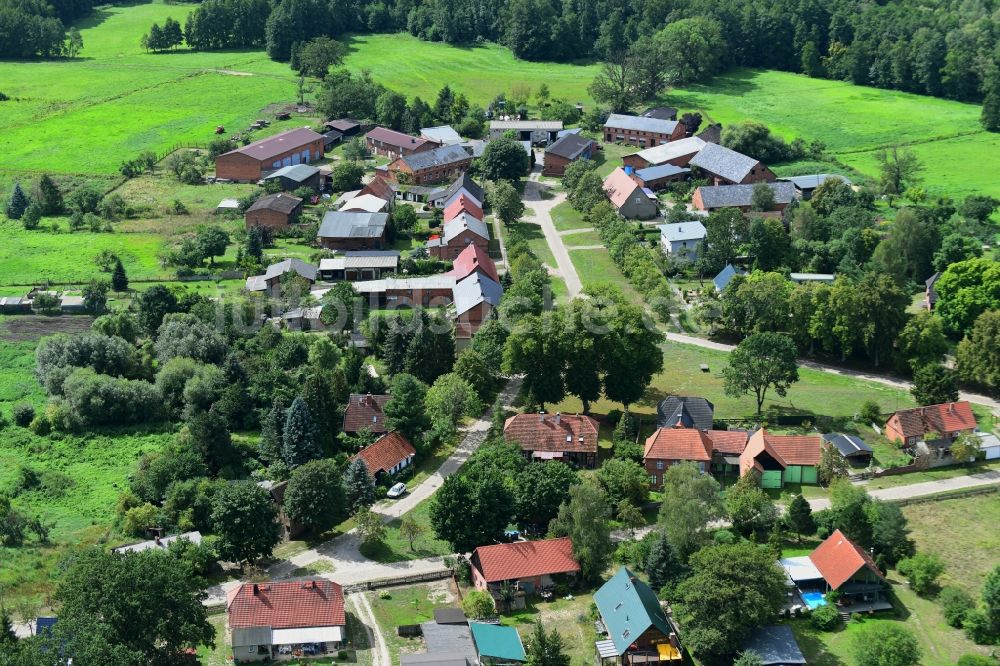 Luftaufnahme Nausdorf - Dorf - Ansicht in Nausdorf im Bundesland Brandenburg, Deutschland