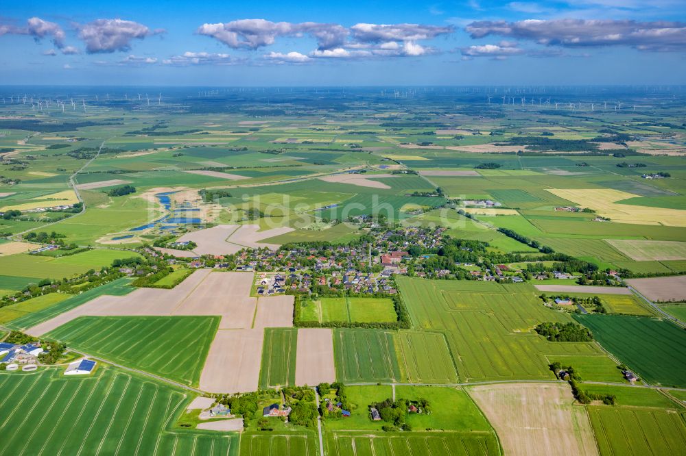 Luftaufnahme Neukirchen - Dorf - Ansicht in Neukirchen im Bundesland Schleswig-Holstein, Deutschland