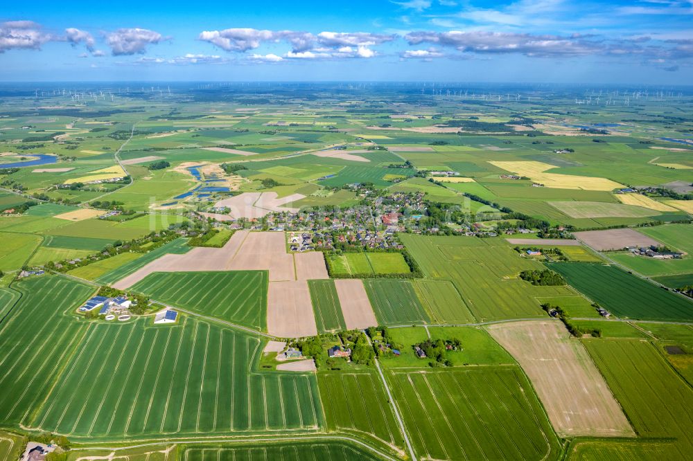 Neukirchen von oben - Dorf - Ansicht in Neukirchen im Bundesland Schleswig-Holstein, Deutschland