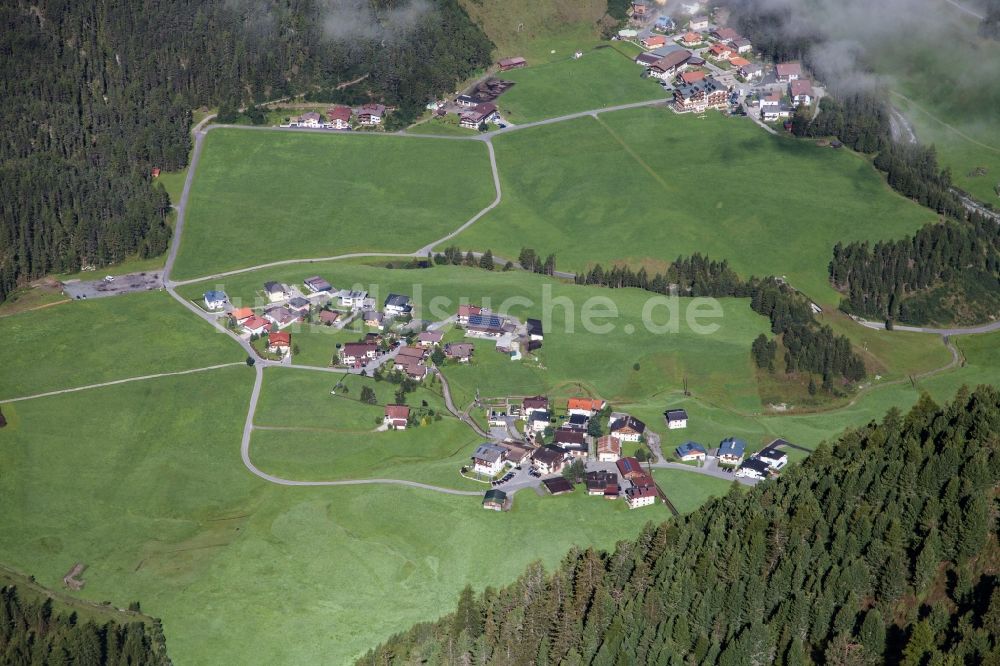 Luftbild Niederthai - Dorf - Ansicht in Niederthai in Tirol, Österreich