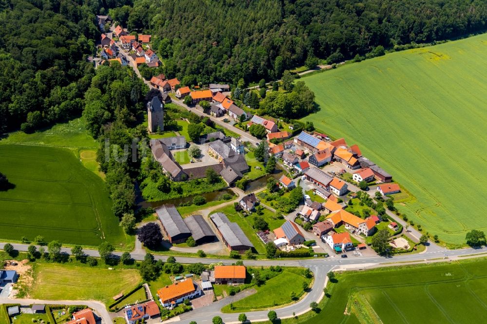 Luftaufnahme Nordenbeck - Dorf - Ansicht in Nordenbeck im Bundesland Hessen, Deutschland