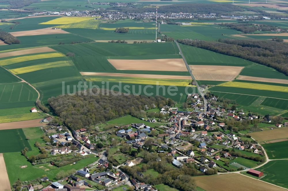 Luftbild Nourard-le-Franc - Dorf - Ansicht von Nourard-le-Franc in Nord-Pas-de-Calais Picardie, Frankreich