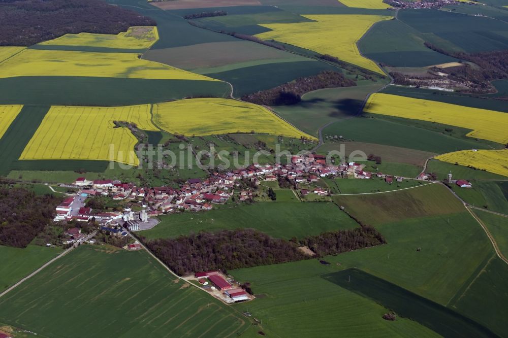 Nully Tremilly aus der Vogelperspektive: Dorf - Ansicht von Nully Tremilly in Alsace-Champagne-Ardenne-Lorraine, Frankreich