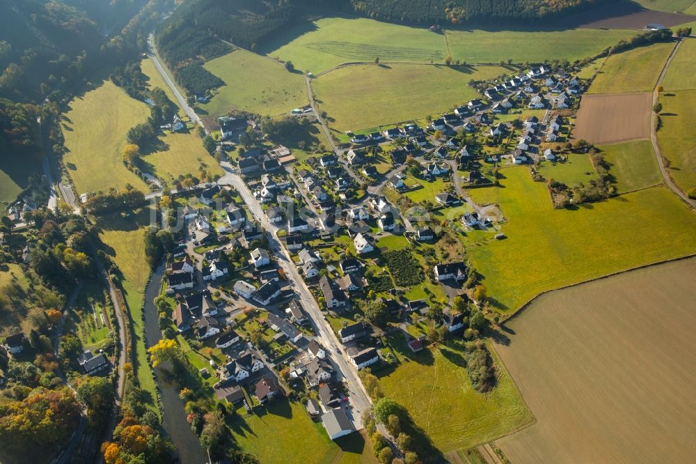 Oberberge von oben - Dorf - Ansicht von Oberberge im Bundesland Nordrhein-Westfalen